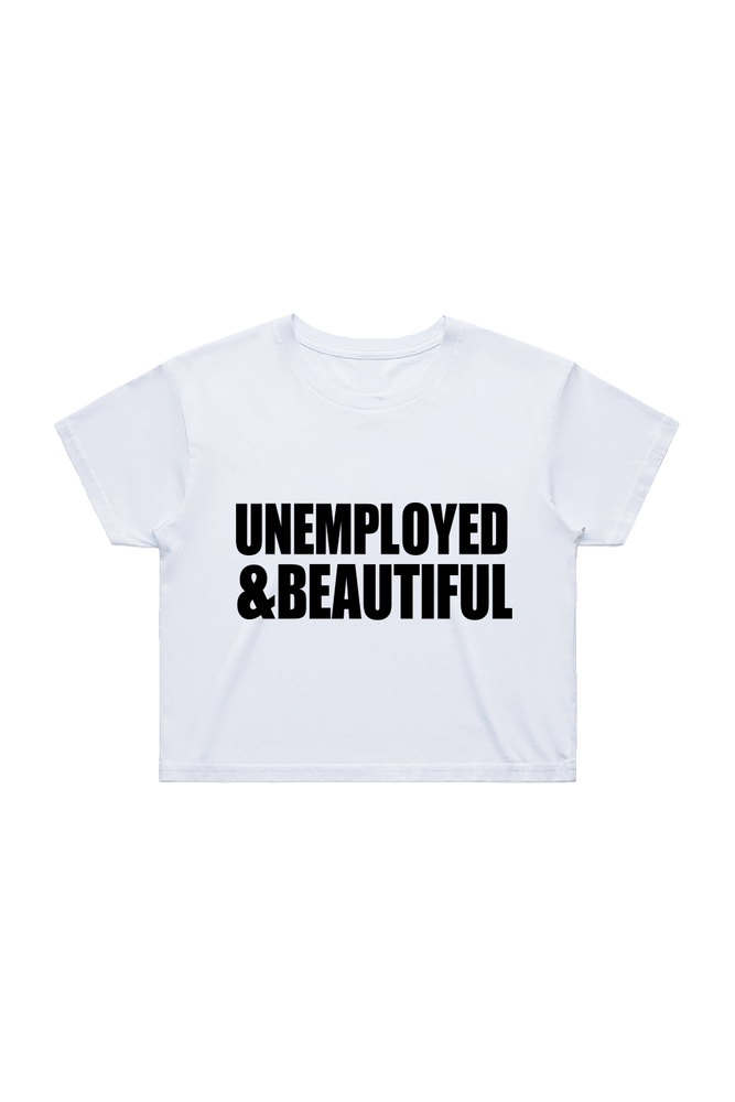 
                  
                    Alana Lintao: Unemployed & Beautiful White Crop Shirt
                  
                