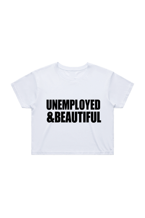 
                  
                    Alana Lintao: Unemployed & Beautiful White Crop Shirt
                  
                