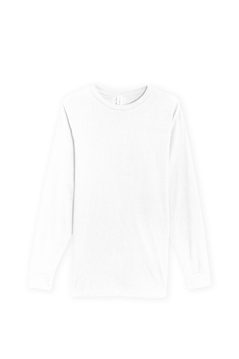 Essentials White Long Sleeve Tee Fanjoy