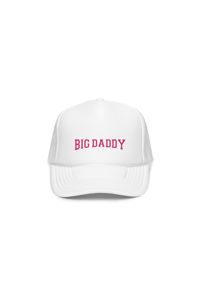 
                  
                    Kate Norkeliunas: Big Daddy White Foam Trucker hat with FLAMINGO EMBROIDERY
                  
                