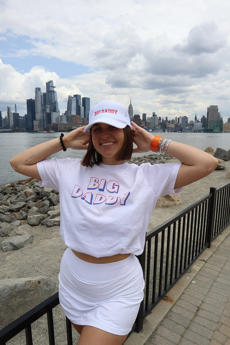 Kate Norkeliunas Big Daddy White Foam Trucker Hat with Orange Embroid