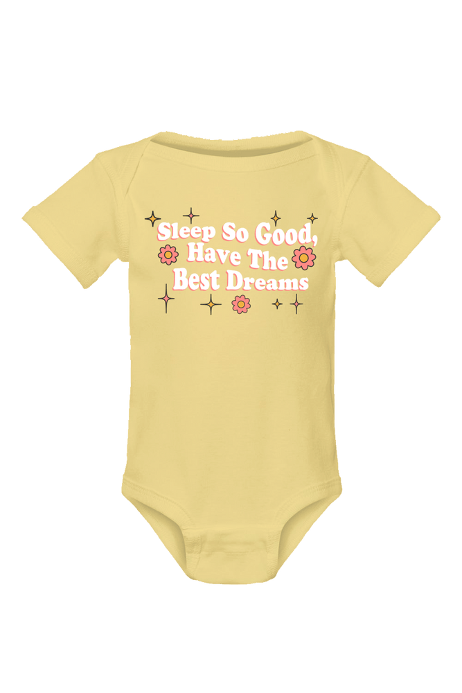 Lauren Derouen: Sleep So Good Yellow Baby One Piece