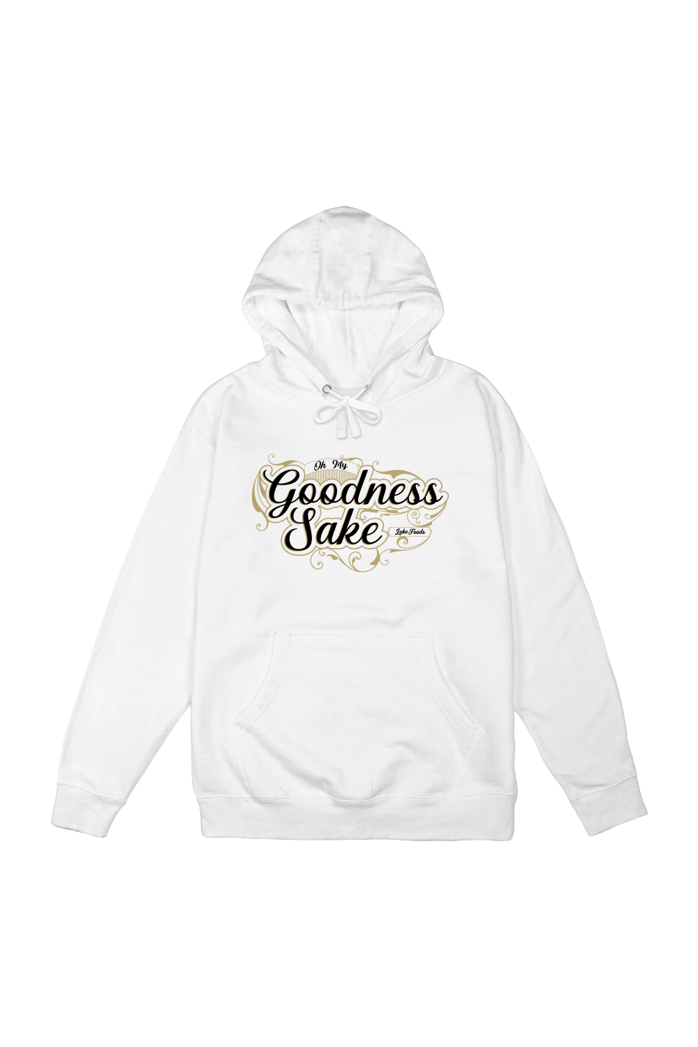 LukeFoods: Oh My Goodness Sake White Hoodie