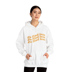 
                  
                    Elyse Myers: Go Find Less Unisex White Hoodie
                  
                