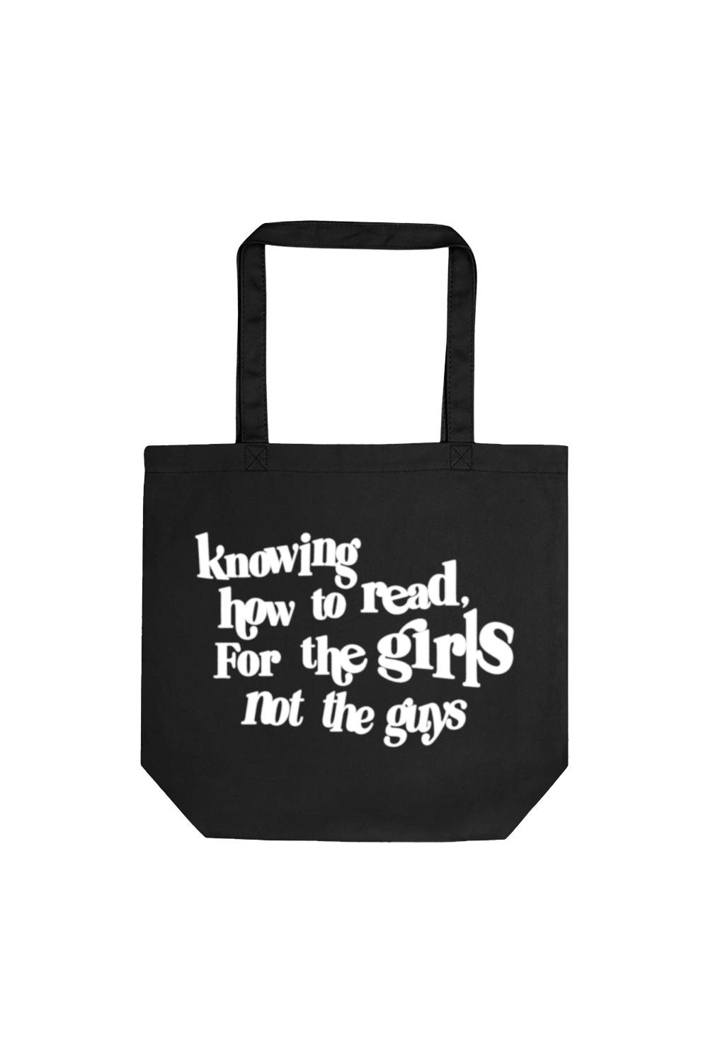 Becca Moore: Knowing how to read, For the Girls Not the Guys Black Tote Bag