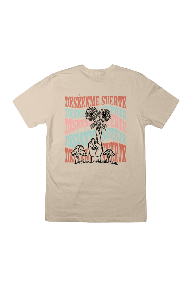 
                  
                    HeyitsPriguel: Deséenme Suerte Cream Shirt
                  
                