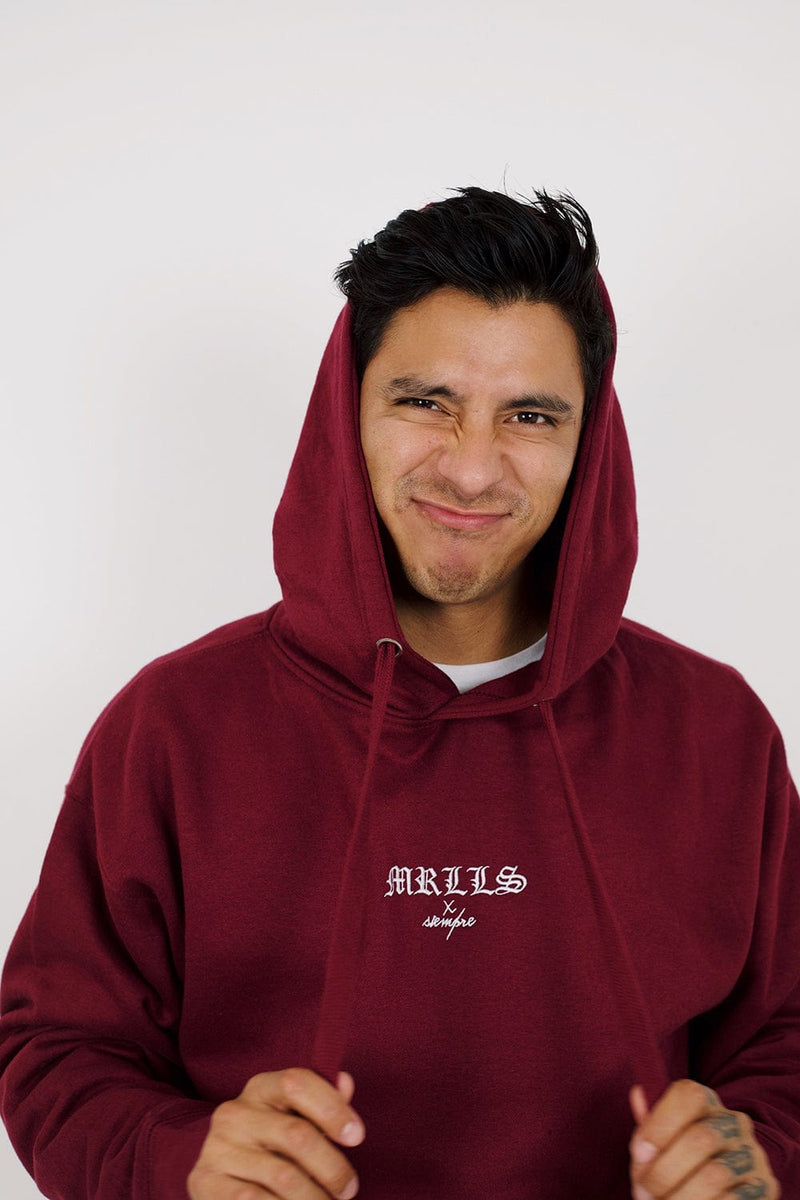 HeyitsPriguel Que Onda Morrillos Holiday Maroon Hoodie Fanjoy