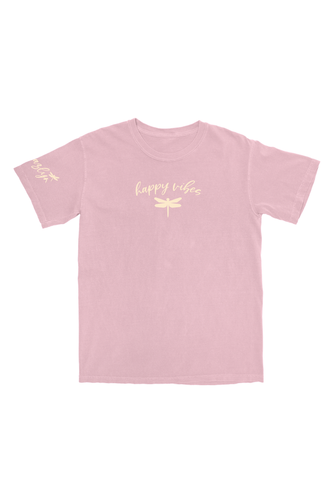 
                  
                    Jazlyn Jade 'Happy Vibes' Light Pink T-Shirt
                  
                