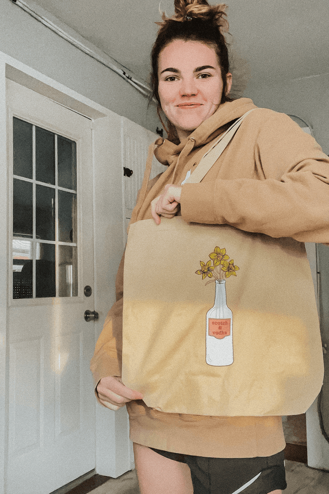 Maia Knight: Daffodils Natural Tote Bag