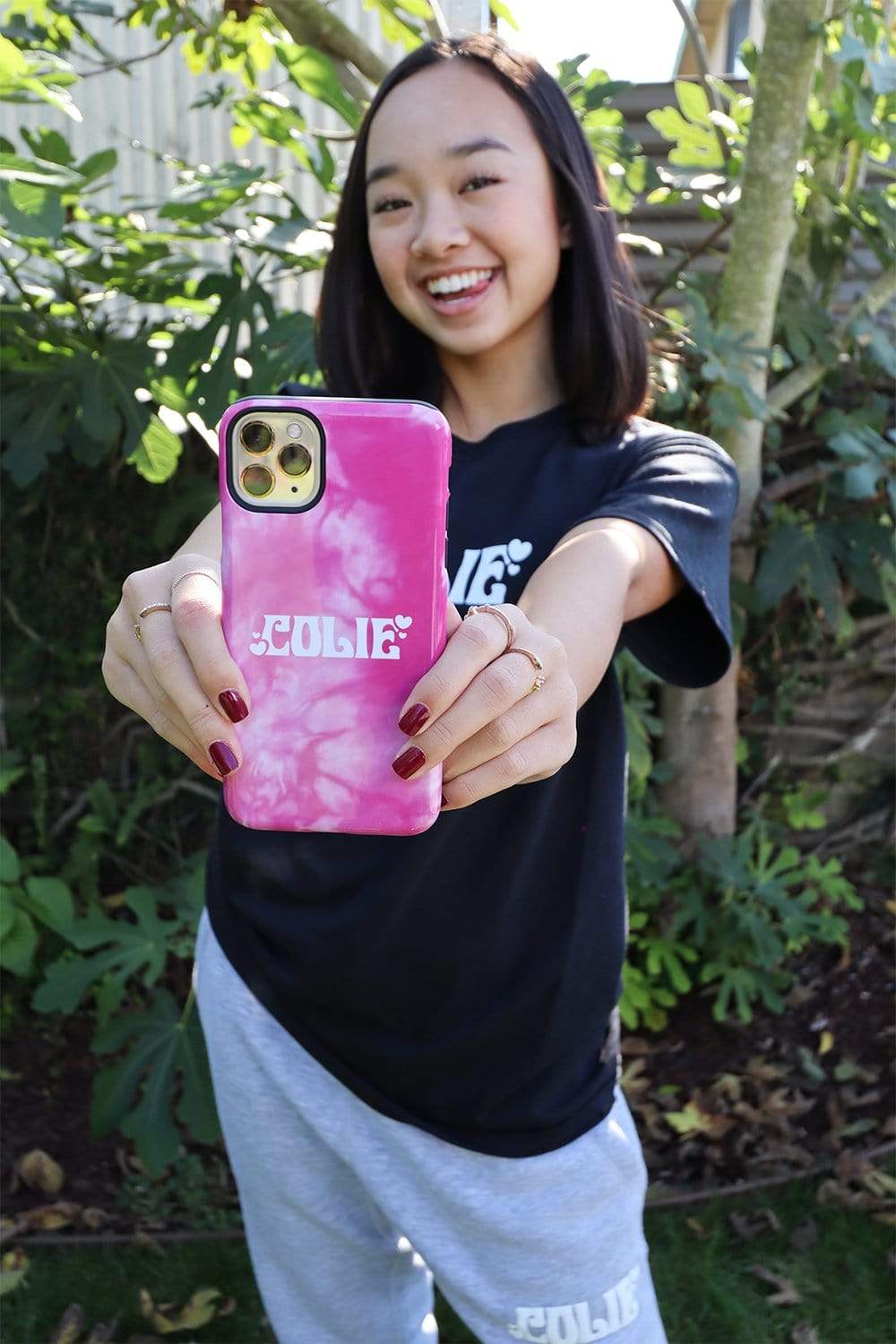 Nicole Laeno Pink Tie Dye Phone Case – Fanjoy