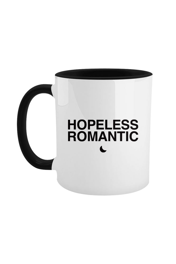 Steph Bohrer: Hopeless Romantic White & Black Mug