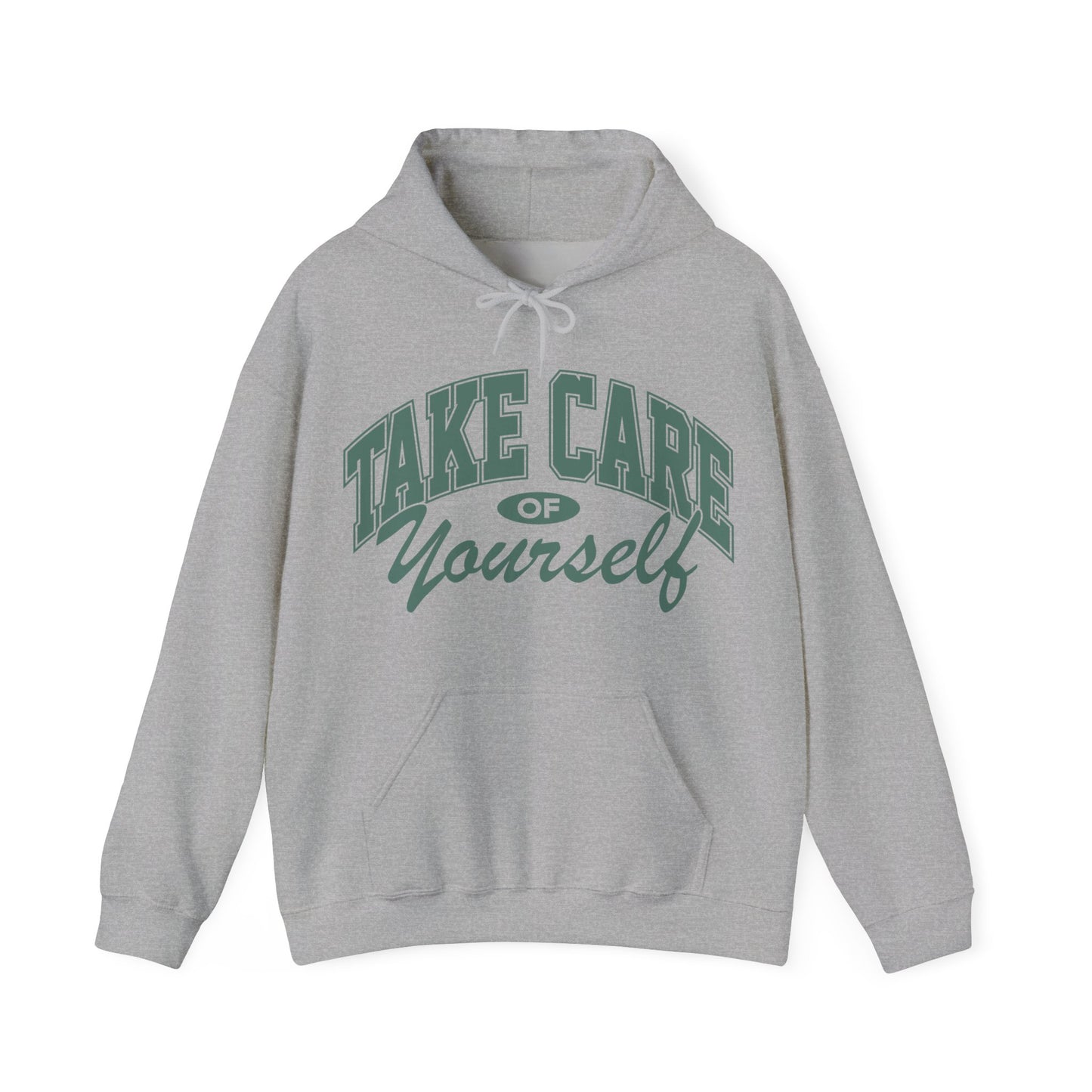 Take Care of Yourself White Hoodie