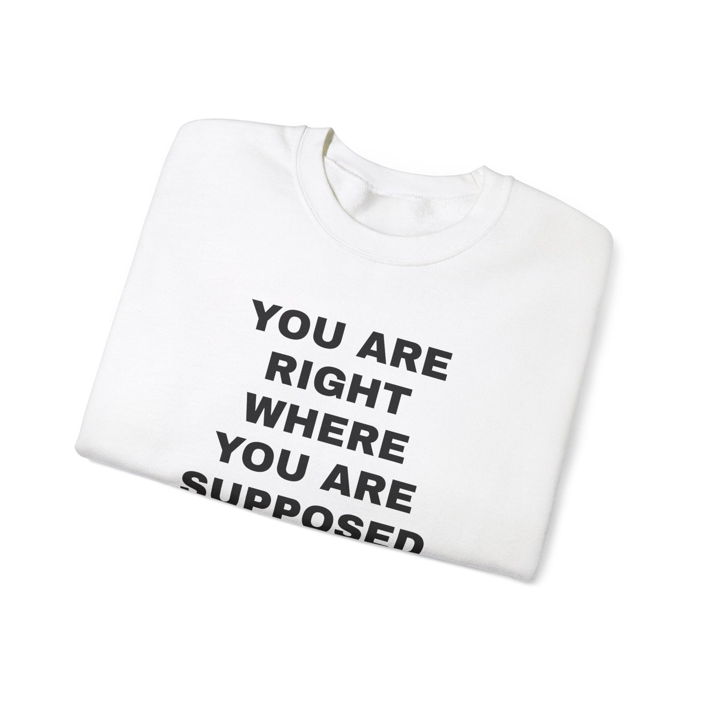 You Are Right Where Crewneck Sweater