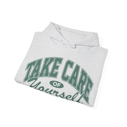 Take Care of Yourself White Hoodie