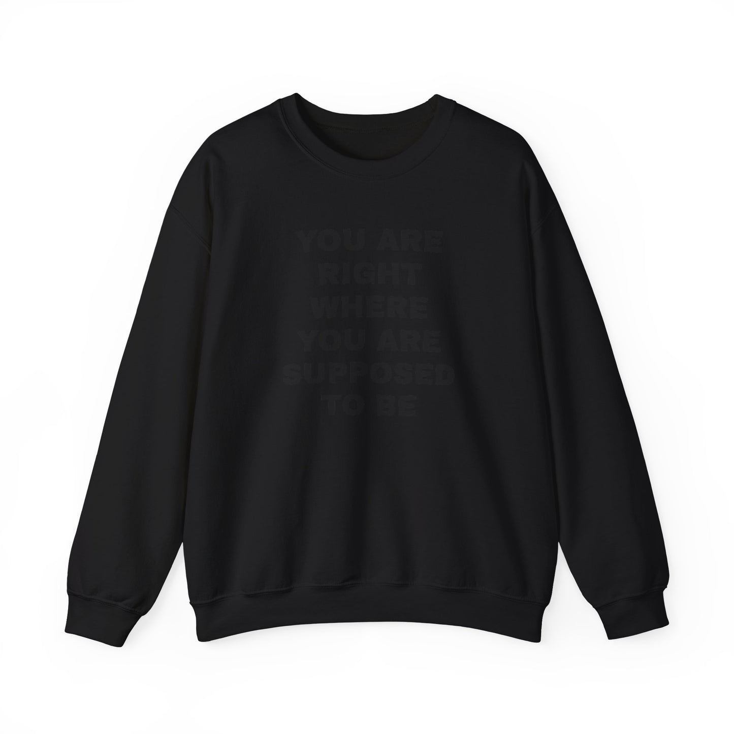 You Are Right Where Crewneck Sweater