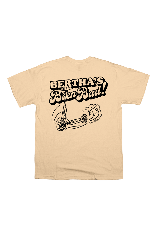 
                  
                    Bama Morgan: Bertha's Been Bad Tan Shirt
                  
                
