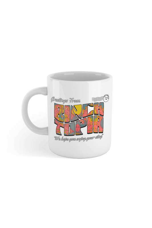 Binchtopia: Postcard White Mug (Printify)