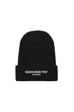 Dads Who Try: Staple Waffle Black Beanie