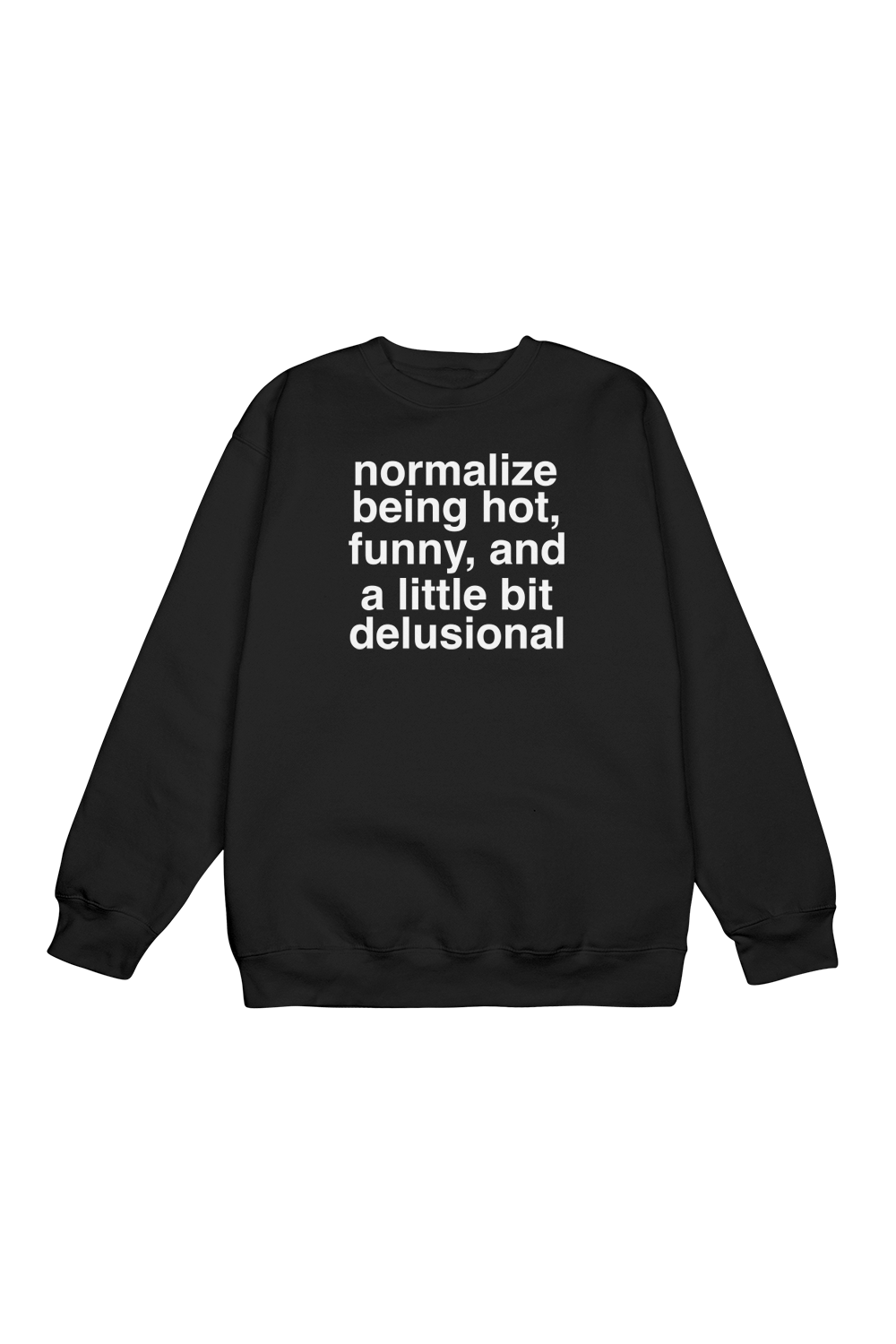 Deb Smikle: Being Hot Black Crewneck