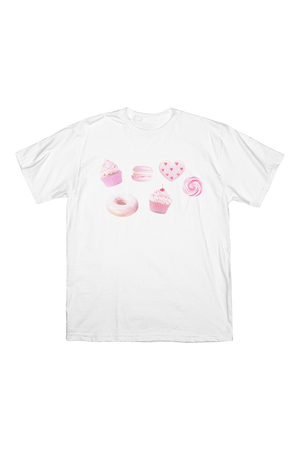 
                  
                    Alana Lintao: Cupcake Assortment White Shirt
                  
                