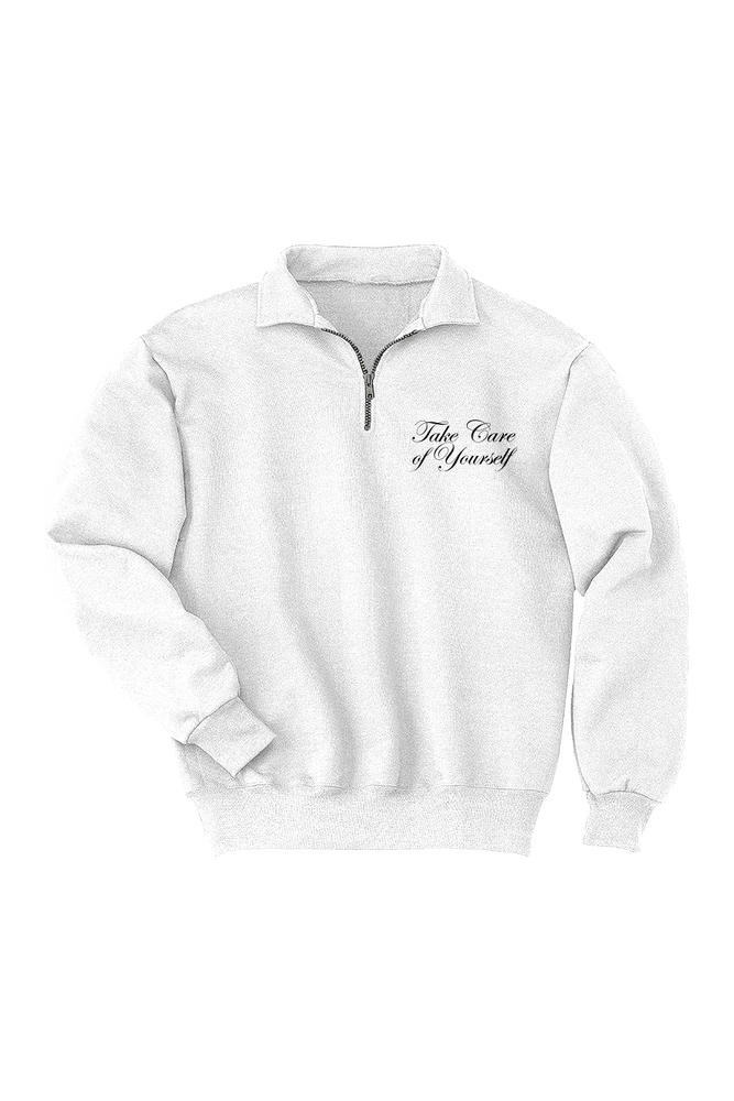 Quarter zip crew neck sales