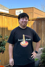 Wayne Dang: Send Noods Black Shirt