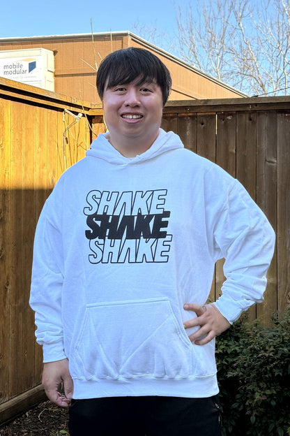 Wayne Dang: Shake Shake Shake White Hoodie