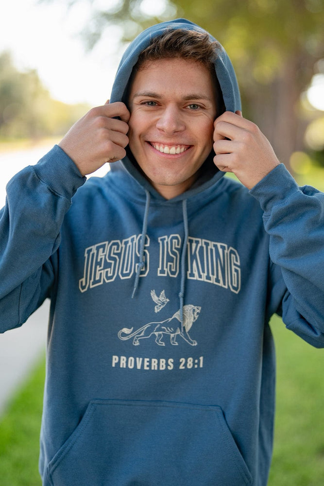 
                  
                    Joe Navarro: Jesus is King Blue Hoodie
                  
                