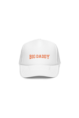 
                  
                    Kate Norkeliunas: Big Daddy White Foam Trucker Hat with Orange Embroidery
                  
                
