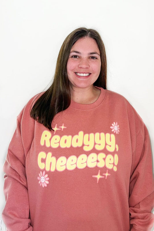 Lauren Derouen: Ready Cheese Rose Crewneck