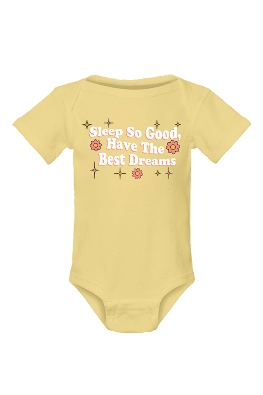 Lauren Derouen: Sleep So Good Yellow Baby One Piece