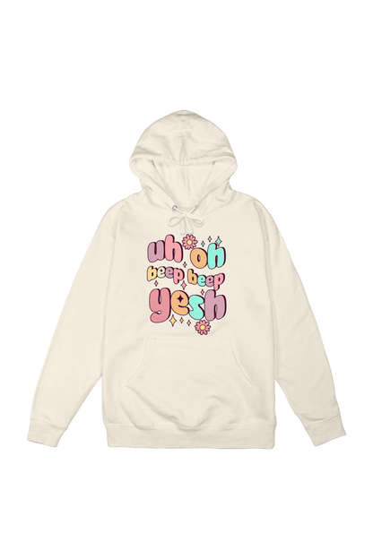 Lauren Derouen: Uh Oh Cream Hoodie