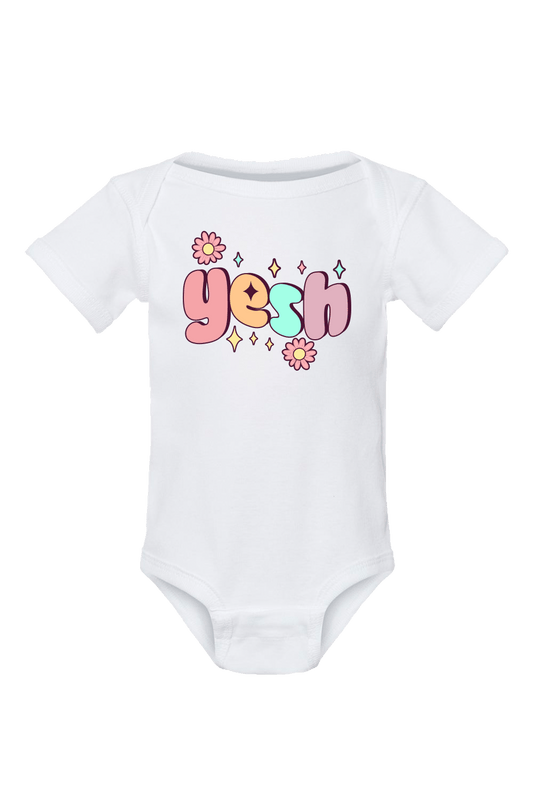 Lauren Derouen: Yesh White Baby One Piece