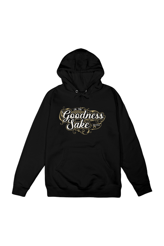 LukeFoods: Oh My Goodness Sake Black Hoodie