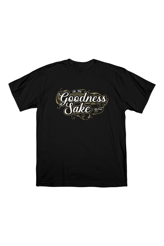 LukeFoods: Oh My Goodness Sake Black Shirt