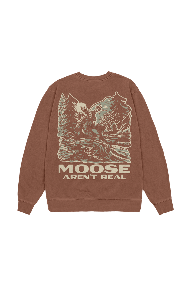 Moose Aren’t Real Hazelnut Crewneck