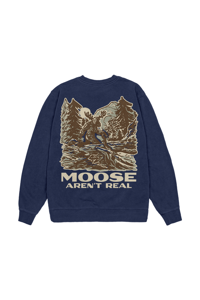 Moose Aren’t Real Midnight Crewneck