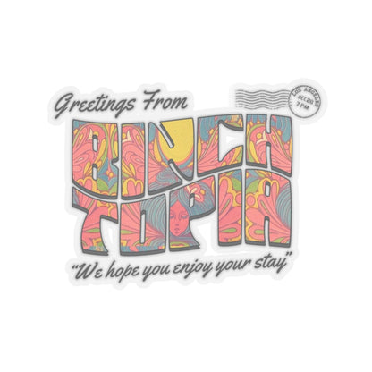 Binchtopia: Postcard Sticker