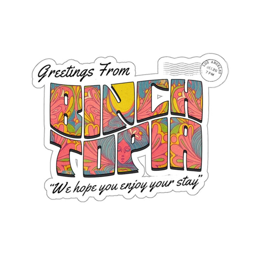 Binchtopia: Postcard Sticker