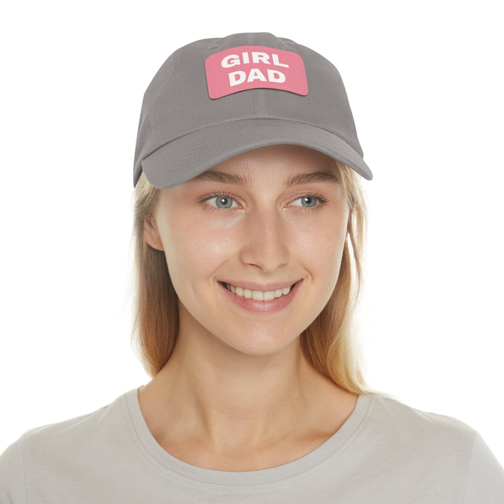 
                  
                    Girl Dad Hat with Leather Patch
                  
                