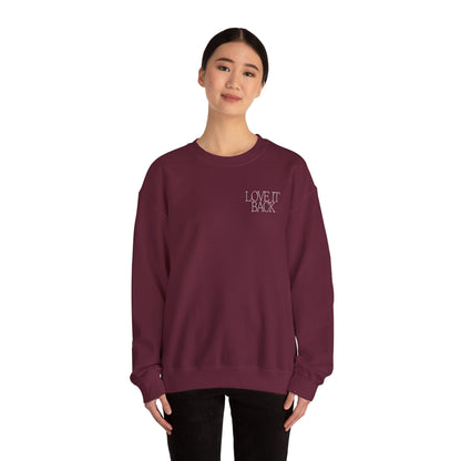 Lauren Raymond: The Universe Loves You Maroon Crewneck