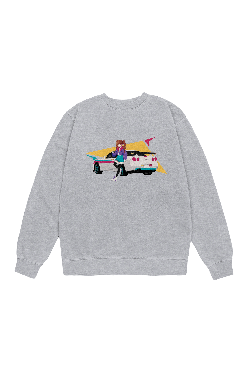 Sssniperwolf: Anime GTR Grey Crewneck