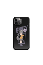 Snuffy: Retro Raccoon iPhone Case