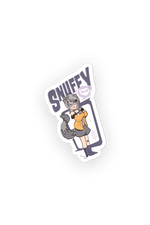 Snuffy: Retro Raccoon Sticker
