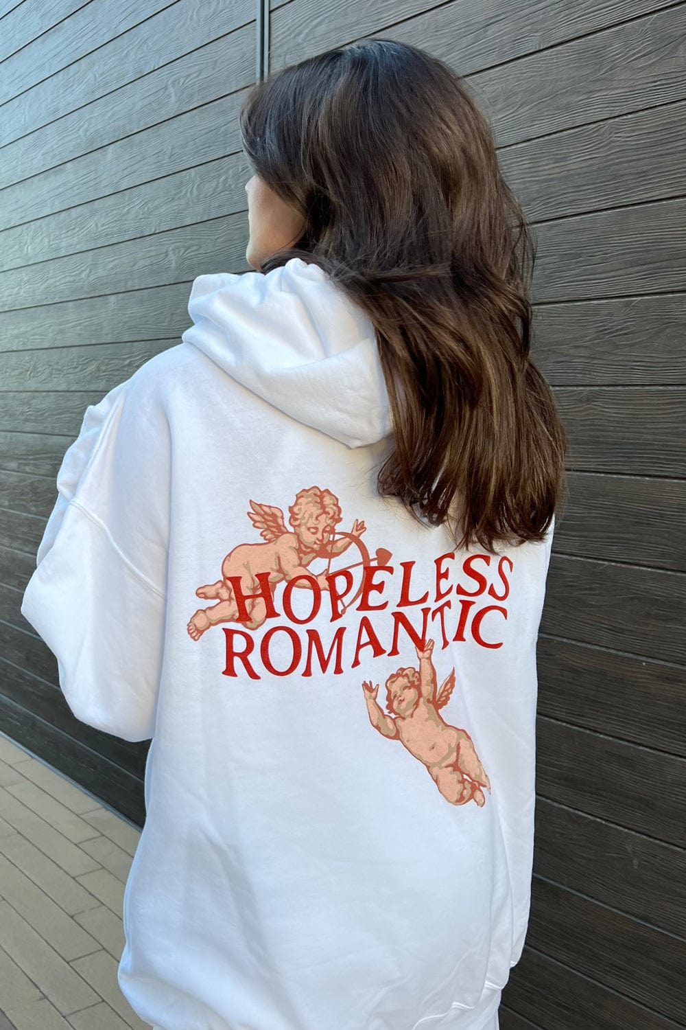 Steph Bohrer: Cupid’s Hopeless White Hoodie