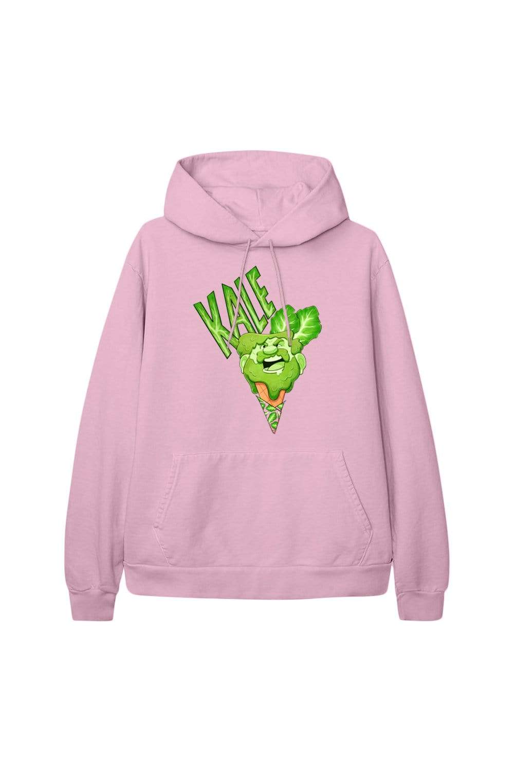 Audity Draws: Pink Kale Hoodie