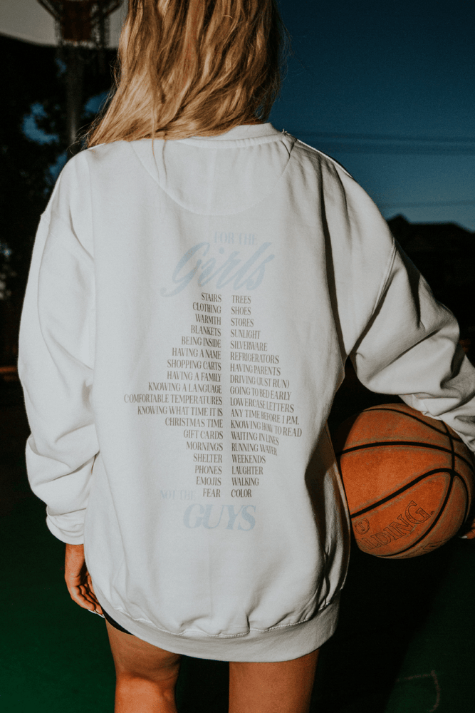 Becca Moore: For the Girls not the Guys World Tour White Crewneck