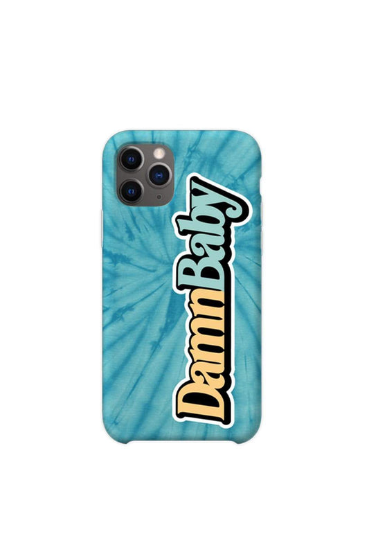 Cale Saurage: Damn Baby V2 Blue Tie Dye Phone Case