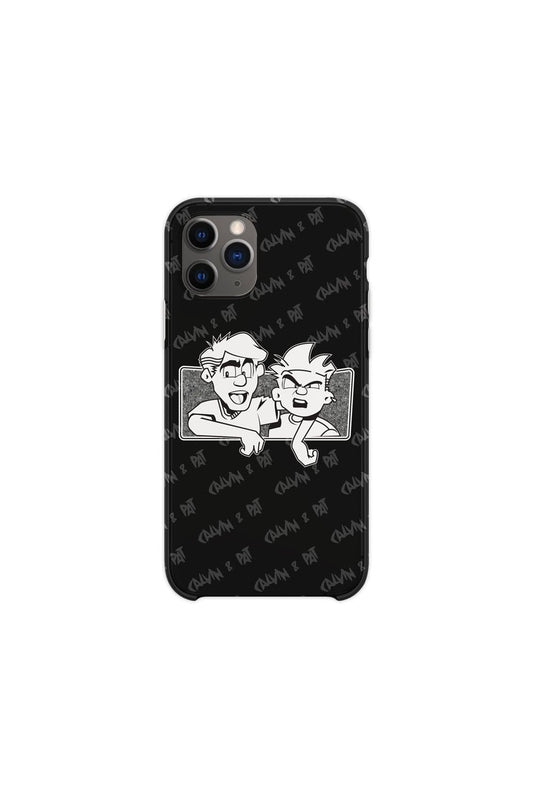 Calvin and Pat: Cartoon Black Phone Case