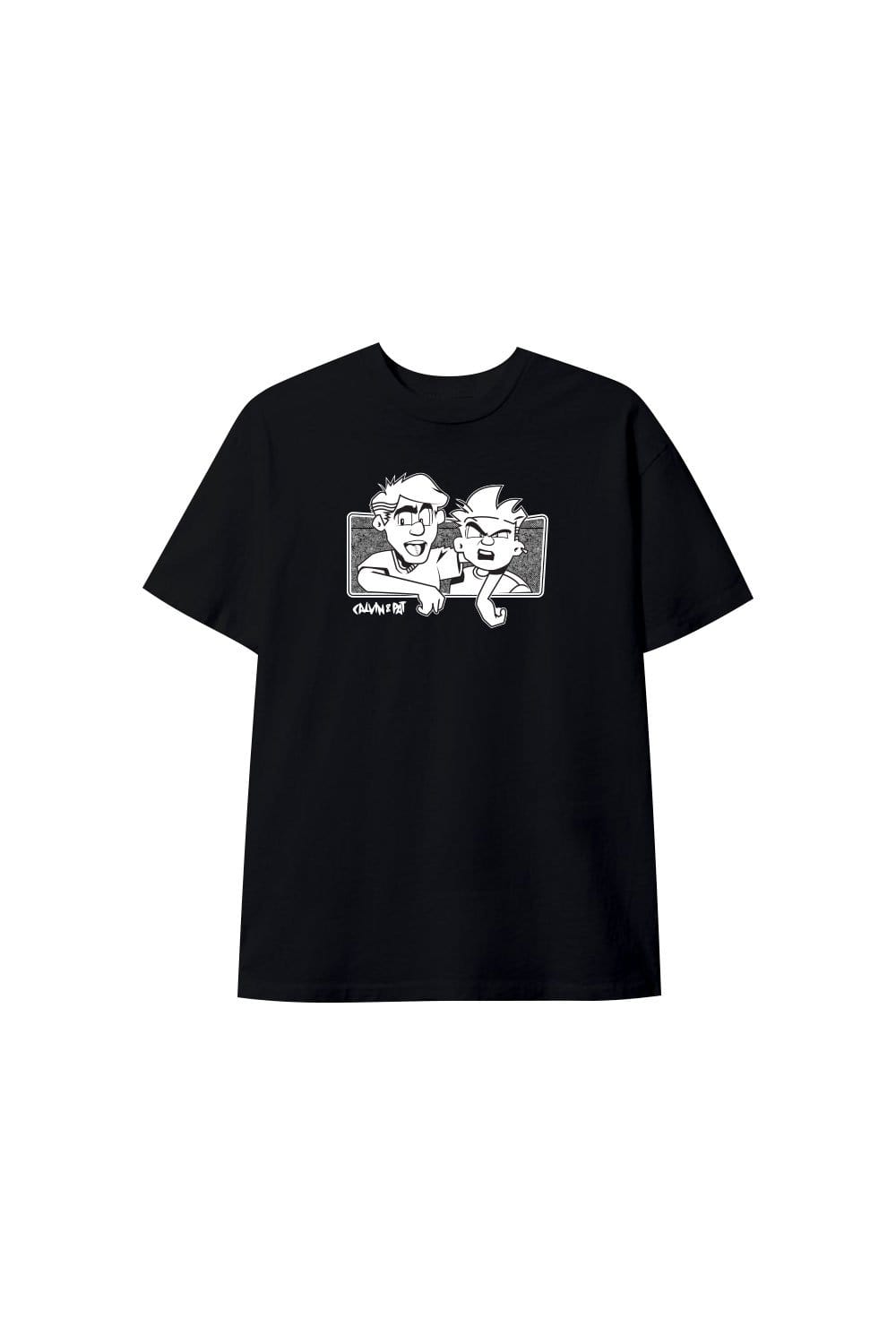 Calvin And Pat: Cartoon Black Shirt